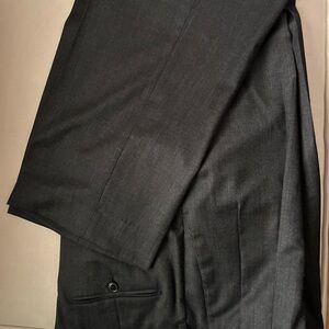 Paul Fredrick Gray Dress Pants Tailored Fit